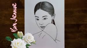Mayko on twitter fa blackpink forever guess jisoo. Pencil Sketch Drawing Of Blackpink Jennie Step By Step Drawing Tutorial Youcandraw Youtube