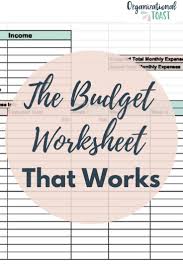 The Easiest Way To Make A Monthly Budget Budgeting Worksheets Budgeting Monthly Budget