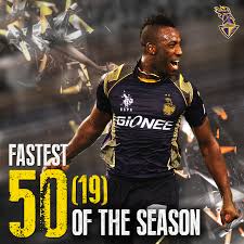 Knight Andre Russell Makes The Fastest 50 In Ipl 2015 Russell You Beauty Kkrvskxip Go4more Kolkata Knight Riders Best Background Images Ipl