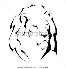 Lion Head On A White Background Lion Silhouette Lion Tattoo Simple Lion Tattoo Luxury simple lion head logo design concept vector. pinterest