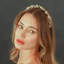 The CERES Leaf Labradorite Headband Crown Tiara