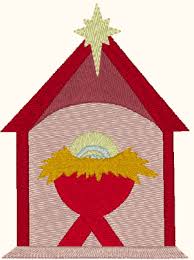 This time of year, i always try to embroider at least one little something that's christmassy. Nativity Scene Embroidery Design