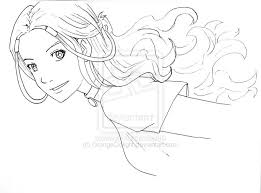 Prince zuko, aang and katara coloring page Katara Lineart By Orangedelight On Deviantart Katara Coloring Pages Deviantart