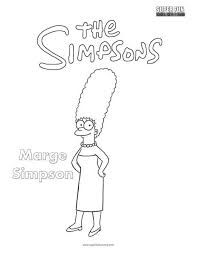 Simpsons coloring pages krusty the clown with paper the simpsons coloring games videos. Marge Simpson The Simpsons Coloring Page Super Fun Coloring