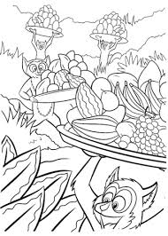 Fruits For A King Julien Xiii The Lemur Coloring Page Coloring Pages Free Printable Coloring Pages Printable Coloring Pages