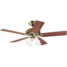 Hunter Studio 52 In Antique Brass Ceiling Fan With Light Kit Meade S Do It Center