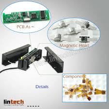 This is a simple three track magnetic card reader with serial output. Magnetic Card Reader Intelligent Light And Buzzer Built In Rs232 Lintechtt