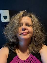 What I see while trying to dry my hair! Clingy little guy 🤣