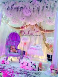 Gambar hiasan pelamin berendoi di majlis cukur jambul. 77 Buai Berendoi Idea Cradle Ceremony Naming Ceremony Naming Ceremony Decoration