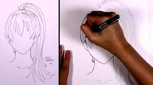 How to draw short hair for female anime and manga characters. How To Draw Manga Hair Ponytail Girl Mlt Youtube