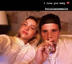 | david beckham is joined by brooklyn at king arthur. Brooklyn Beckham And Nicola Peltz Pose For A Sweet Snap The Independent News