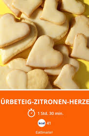 Murbeteig Zitronen Herzen Rezept Lebensmittel Essen Platzchen Backen Rezepte Murbeteig