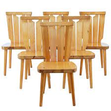 Set Of Six Scandinavian Pine Dining Chairs Pine Dining Chairs Dining Chairs Antique Dining Room Chairs