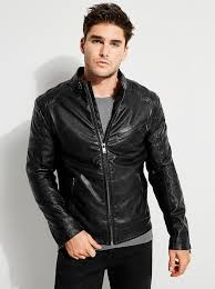 M83l09waba0 Tapered Jeans Leather Jacket Men Shirt Dress Style