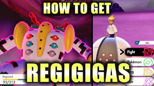 It was originally found in the sinnoh region (gen 4). How To Get Regigigas In Pokemon Sword And Shield Crown Tundra Dlc News Break