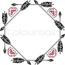 Check spelling or type a new query. Arrow Frame With Native American Stock Vector Colourbox