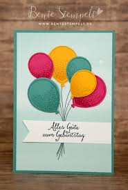 Knallbunte Luftballons Geburtstagskarte Basteln Luftballon Geburtstag Karte Geburtstagskarte