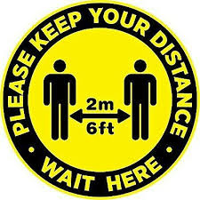 Social Distancing Vinyl Decal Sticker Floor Window Wall Car Pack Of 5 Ebay In 2020 Floor Stickers Floor Decal Signage