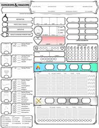 Another D D 5e Character Sheet Dnd Character Sheet Character Sheet D D Dungeons And Dragons