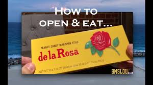 Spread peanut butter evenly over candy. De La Rosa Mexican Marzipan Peanut Candy How To Open Eat Youtube