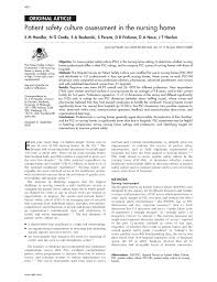 Pdf Patient Safety Culture Assessment In The Nursing Home