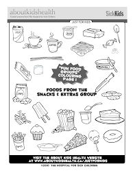 Colouring Activity Sheets Group Meals Sick Kids Hospital Color Activities