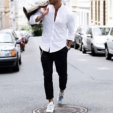 Black White Outfit For Men Street Style Inspiration Dress Like A True Gentleman With New Mode Mens Outfits Black And White Outfit For Men Mens Casual Outfits