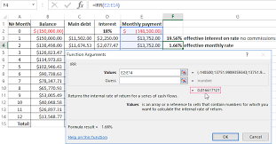 How do i make a grid in excel? Calculation Of The Effective Interest Rate On Loan In Excel