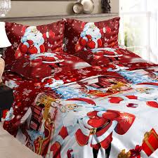Lrnzuola natalizie / anself 4ps 3d stampato cartoon natale biancheria da letto. Lenzuola Natalizie Al Miglior Prezzo