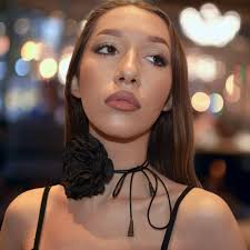 Buy Oversized Black Flower Choker Necklace, Handmade Satin Rose