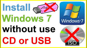 How To Install Windows 7 Without Dvd Or Usb In Hindi Window Installation Usb Installation