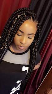 Pin By Evelyne Bousson On Hair Braided Hairstyles Box Braids Hairstyles Hair Styles