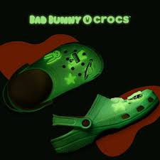 When the displayed time expires, item(s) will be released for others to purchase. Now Available Bad Bunny X Crocs Classic Clog Glow In Dark Sneaker Shouts