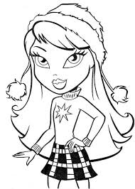Maybe you would like to learn more about one of these? Cloe Bratz Outfit For Christmas Coloring Page Coloring Sun