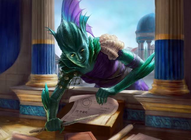 Library Larcenist MtG Art from Core Set 2021 Set by Mila Pesic - Art of Magic:  the Gathering