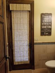 Custom made sidelight curtains and french door curtains in dozens of colors. Roman Shade On French Door