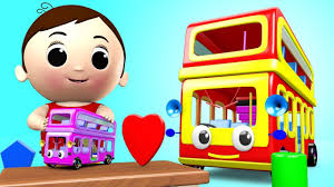 Shapes For Kids To Learn With Toy Bus Cartoon Vegetables Shapes Little B Shapes For Kids Kids Bedtime Kids Nursery Rhymes