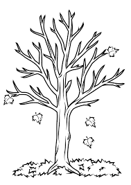 Bare Tree Coloring Pages Fall Printable Shelter Tree Coloring Page Leaf Coloring Page Fall Coloring Pages