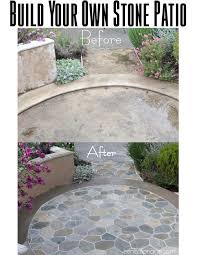 Start by digging out the area where you'd like to place your stone paver patio. How To Build Your Own Stone Patio