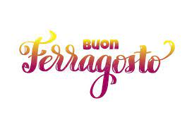 Rotulacao Italiana Da Mao Do Festival Do Verao Do Ferragosto De Buon Ferragosto Feliz Da Traducao Para O Cartaz Bandeira Logoti Ilustracao Stock Ilustracao De Festival Projeto 123447658