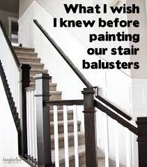 What a difference a painted banister makes! Tips For Painting Stair Balusters Honeybear Lane