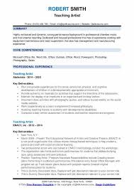 What should i include in my cover letter for a consulting job? Teaching Artist Resume Samples Qwikresume