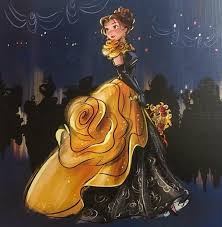 Belle Disney Designer Midnight Masquerade Series Art Image Belle Disney Disney Princess Drawings Disney Artwork