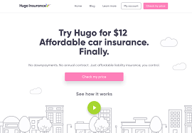 Hugo insurance is great for those that don't use their car every day, such as myself. Introducing Hugo Insurance