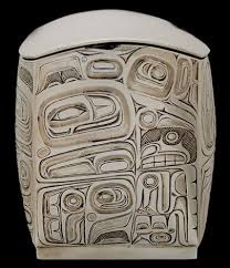 Download Bill Reid Small Silver Box With Convex Sides And Lid Constructed Chased And Engraved With Haida De Canadian Aboriginal Art Pacific Northwest Art Native Art