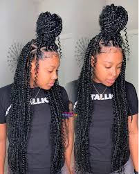 $18 for a pack of three. Rastabae Locs On Instagram Tmc Style Boho Box Braids Medium Color Je Braids With Curls Braided Hairstyles Box Braids With Curls