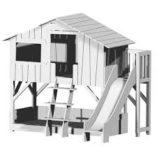 All ready to be their fort, clubhouse, and hideout (not to mention bed) all in one, this imaginative loft bed is crafted of wood in. China No 1335 Treehouse Bunk Bed With Slide Platform Photos Pictures Made In China Com