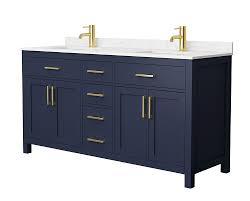 W glacier bay everdean vanity the 30.5 in. Wyndham Beckett Double 66 Inch Transitional Bathroom Vanity Dark Blue
