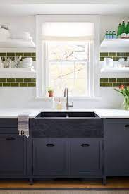 Black cabinet door sample in slate model# rdcds.hd,ac1m4,b64m american woodmark reading 14 9/16 x 14 1/2 in. 21 Black Kitchen Cabinet Ideas Black Cabinetry And Cupboards