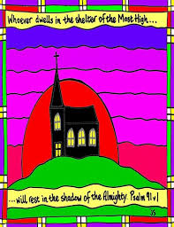 Celebration of baptism and confirmation within a vigil service on the eve of pentecost. Psalm 91 Coloring Page Stushie Art